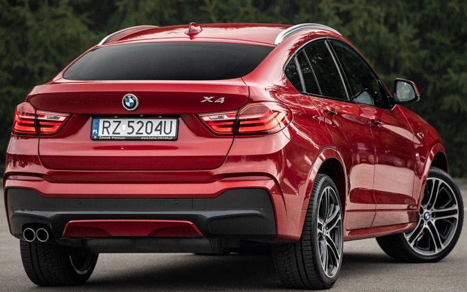 BMW X4 cena 124000 przebieg: 75000, rok produkcji 2015 z Brzozów małe 781